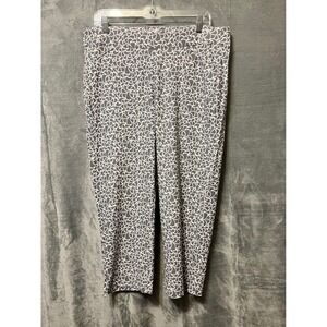 Chicos Travelers Women's‎ Floral Print Cropped Pants, Size 2.5 (US 14)